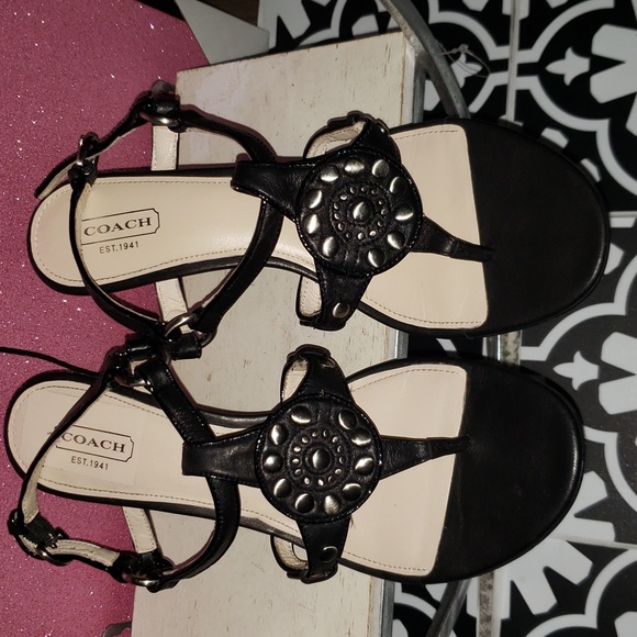 COACH Harper Wedge Heels size 8.5 - Picture 2 of 7